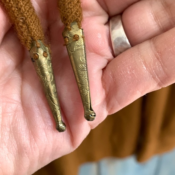 Men’s Vintage Hippie Shirt w/ big Lapels - Woodstock Era - Lace Up. - Picture 5 of 17